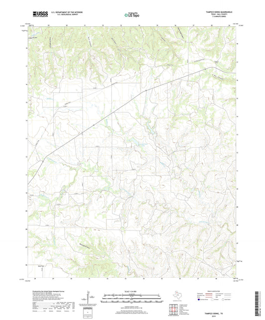 Tampico Siding Texas US Topo Map Image
