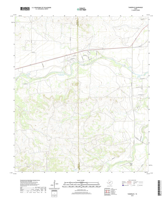 Tankersley Texas US Topo Map Image
