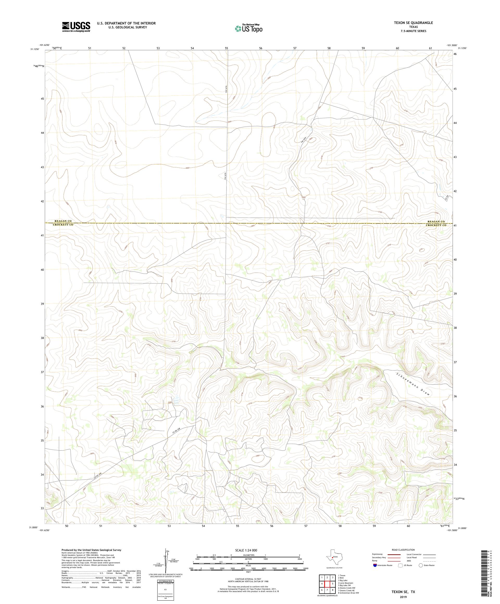 Texon Operations Map Texon SE Texas US Topo Map – MyTopo Map Store