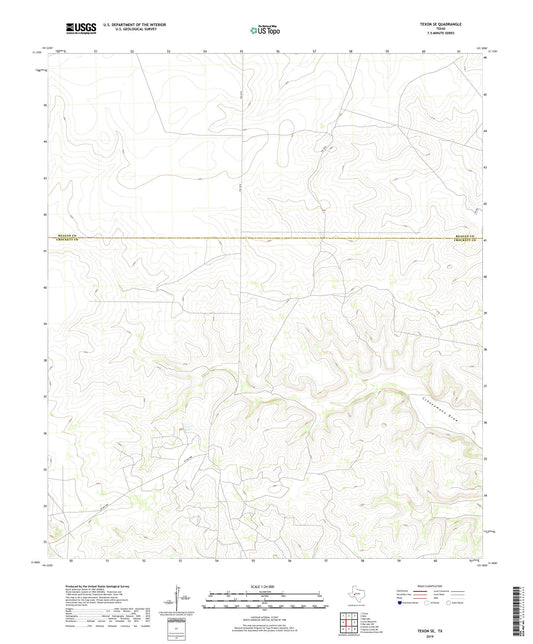 Texon SE Texas US Topo Map Image