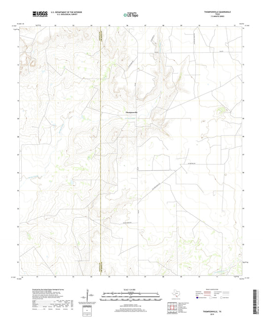 Thompsonville Texas US Topo Map Image