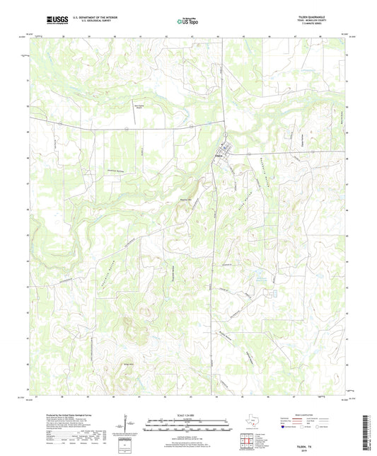 Tilden Texas US Topo Map Image