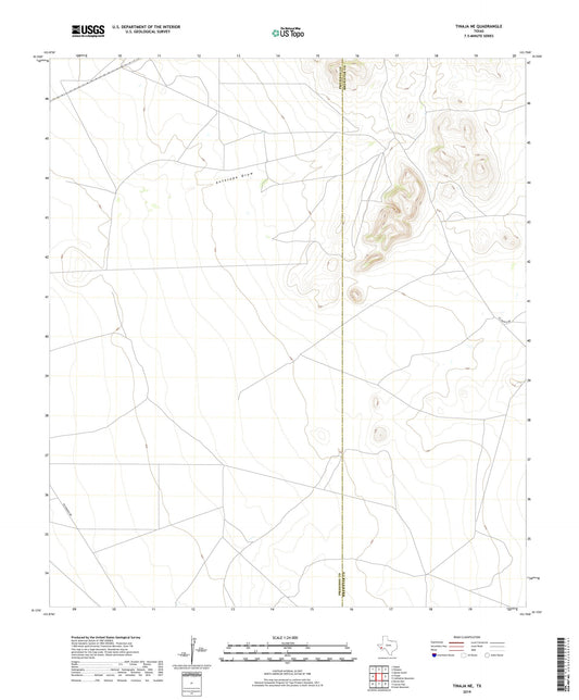 Tinaja NE Texas US Topo Map Image