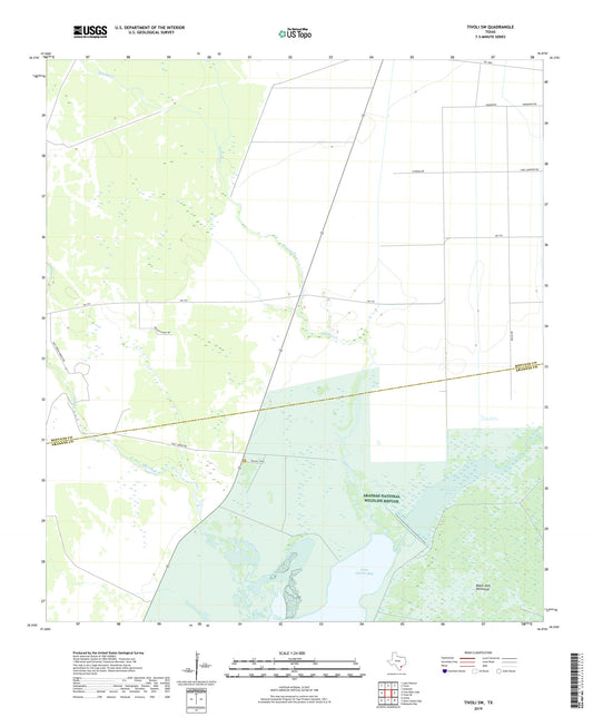Tivoli SW Texas US Topo Map Image