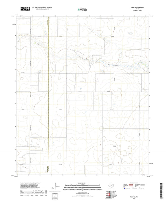 Tokio SE Texas US Topo Map Image