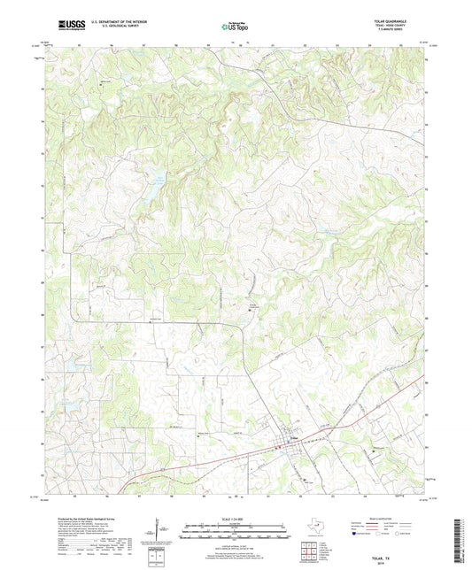 Tolar Texas US Topo Map Image
