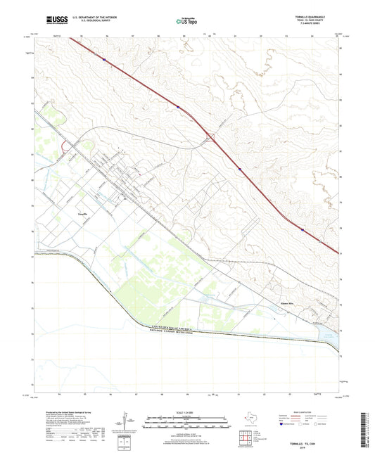 Tornillo Texas US Topo Map Image