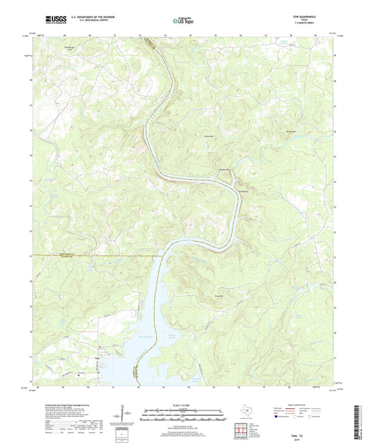 Tow Texas US Topo Map Image