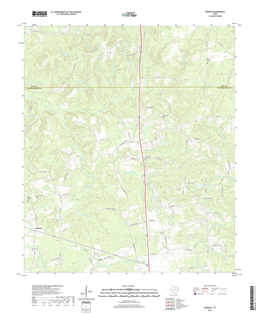 Trawick Texas US Topo Map Image