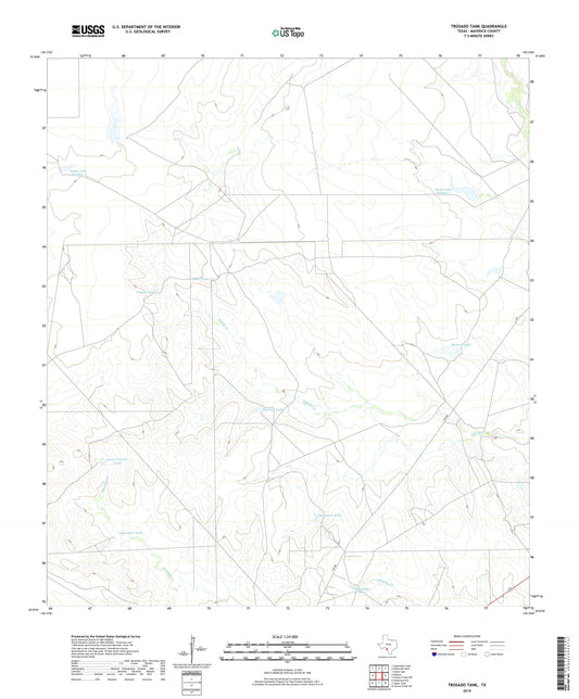 Trosado Tank Texas US Topo Map Image