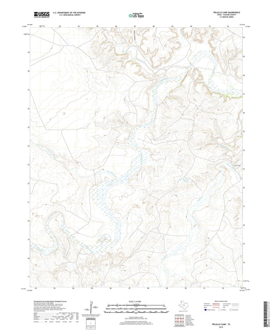 Trujillo Camp Texas US Topo Map Image