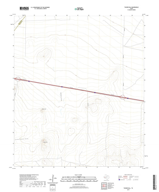 Tucker Hill Texas US Topo Map Image