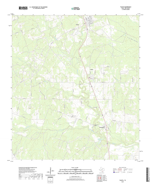 Tuleta Texas US Topo Map Image