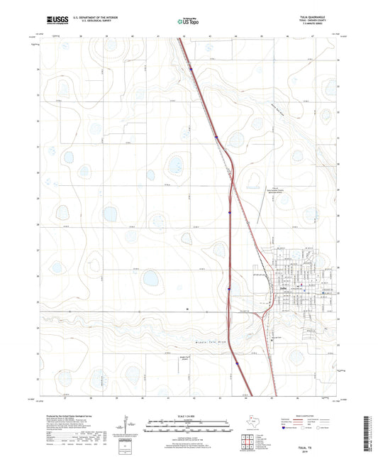 Tulia Texas US Topo Map Image
