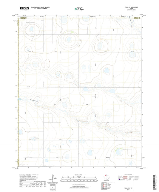 Tulia NW Texas US Topo Map Image