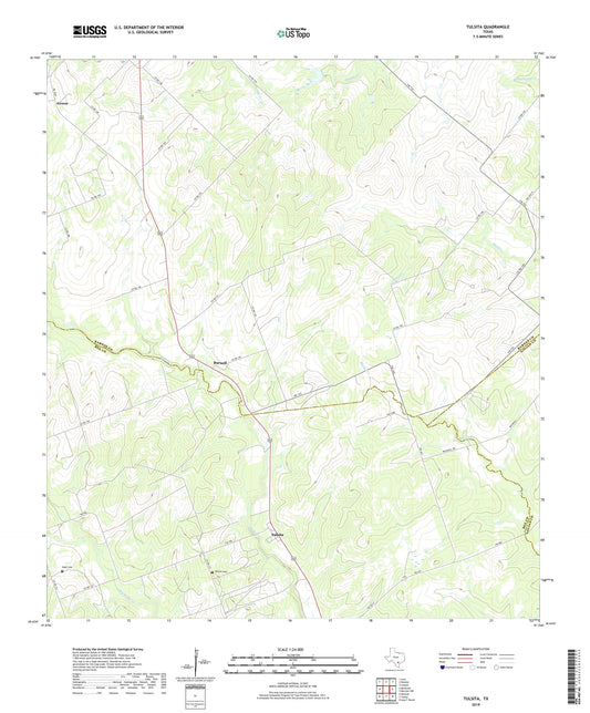 Tulsita Texas US Topo Map Image