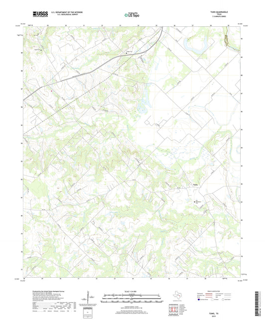 Tunis Texas US Topo Map Image