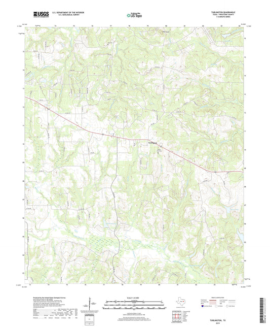 Turlington Texas US Topo Map Image