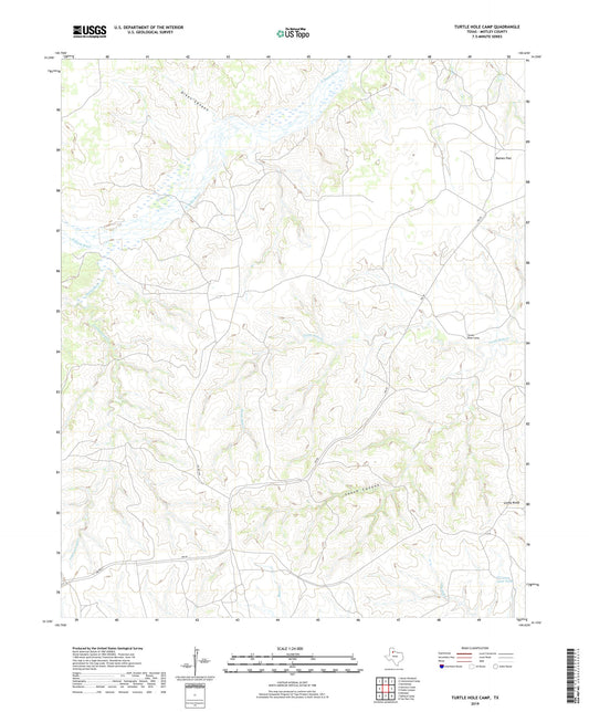 Turtle Hole Camp Texas US Topo Map Image