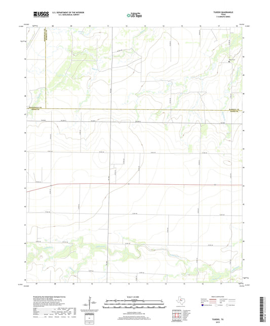 Tuxedo Texas US Topo Map Image
