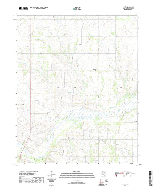 Twitty Texas US Topo Map Image