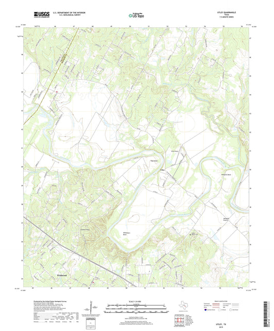 Utley Texas US Topo Map Image