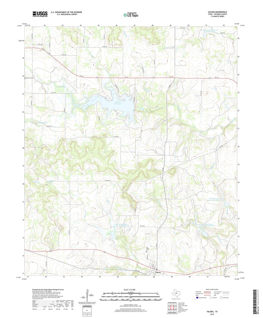 Valera Texas US Topo Map Image