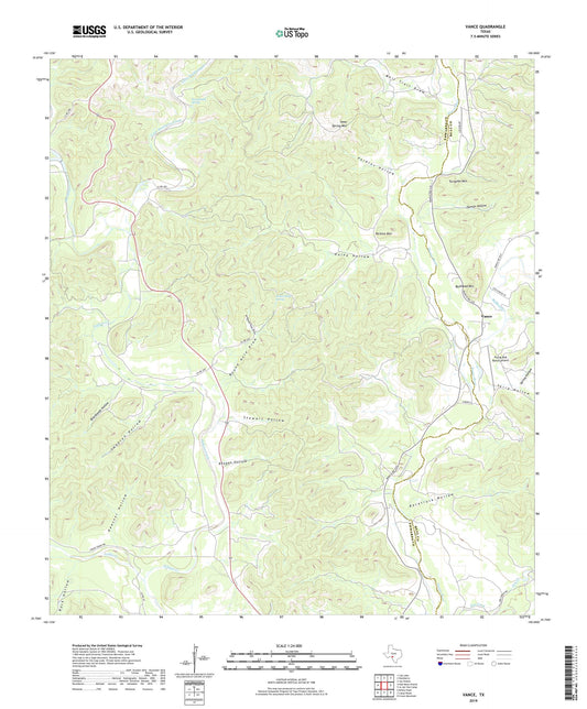 Vance Texas US Topo Map Image