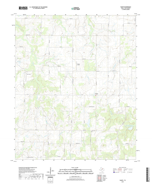 Vashti Texas US Topo Map Image