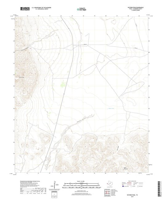Victorio Peak Texas US Topo Map Image