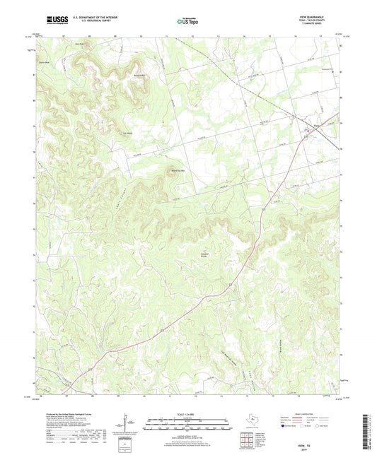 View Texas US Topo Map Image
