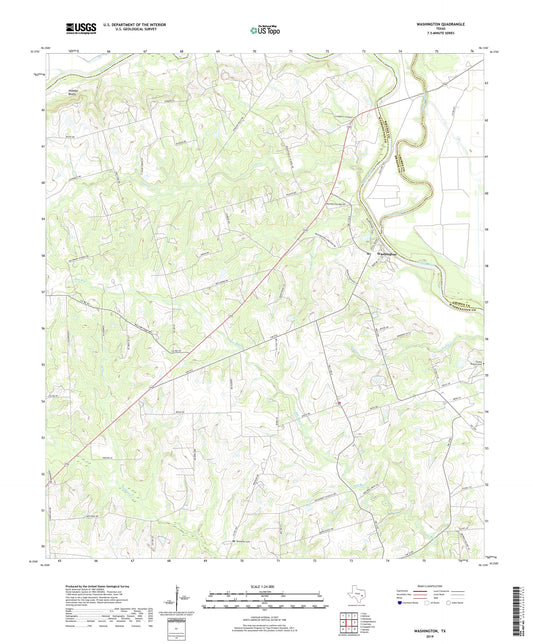 Washington Texas US Topo Map Image