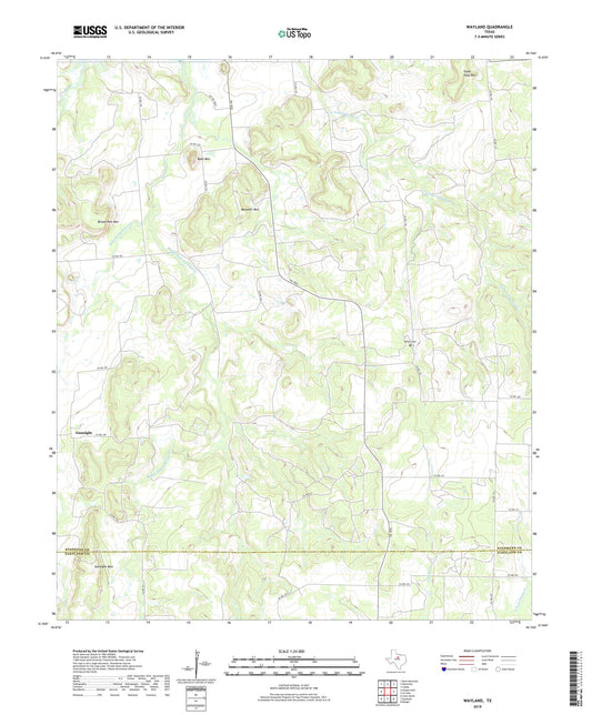 Wayland Texas US Topo Map Image