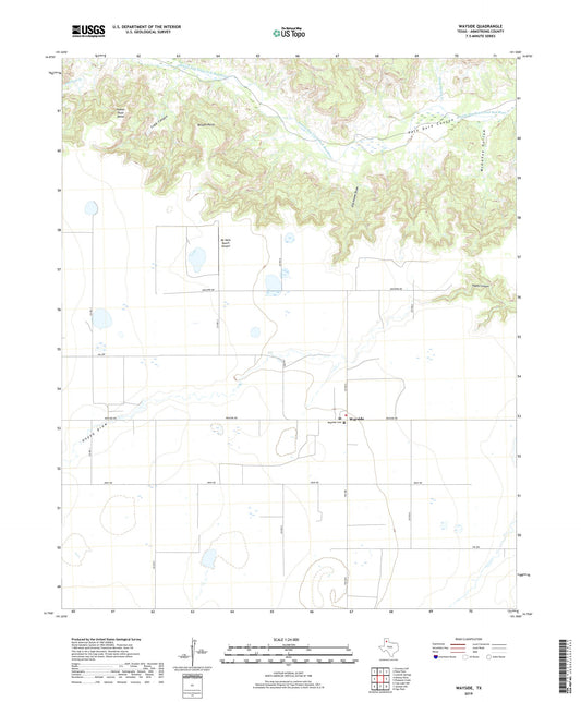 Wayside Texas US Topo Map Image