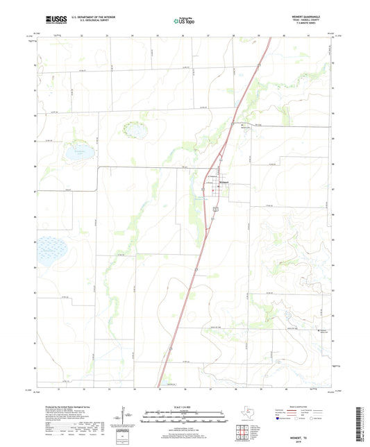 Weinert Texas US Topo Map Image