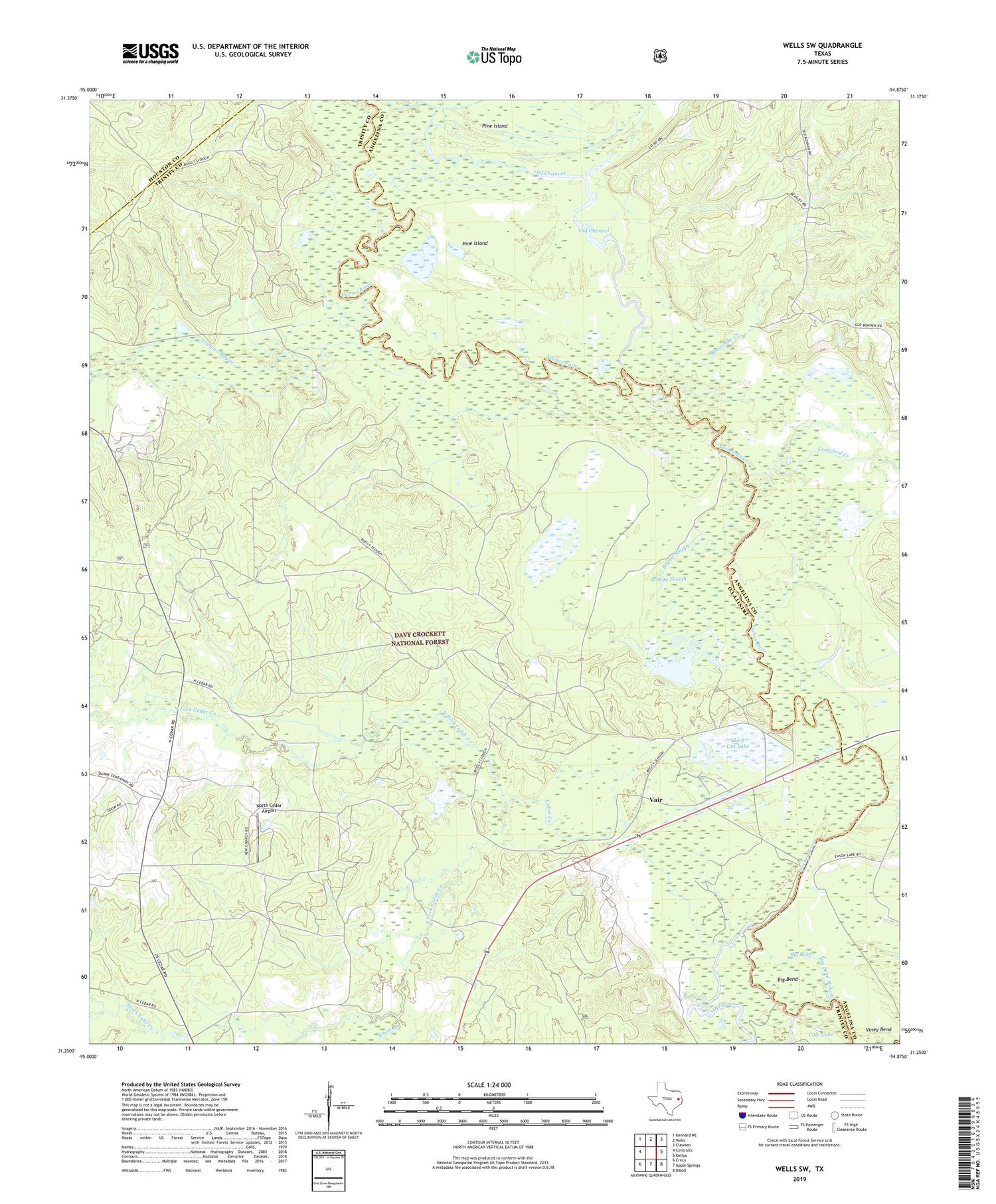 Wells SW Texas US Topo Map Image