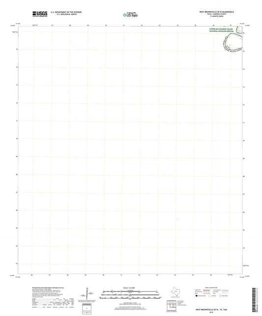 West Brownsville OE W Texas US Topo Map Image