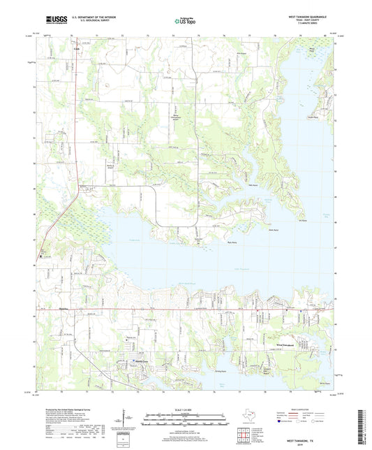 West Tawakoni Texas US Topo Map Image