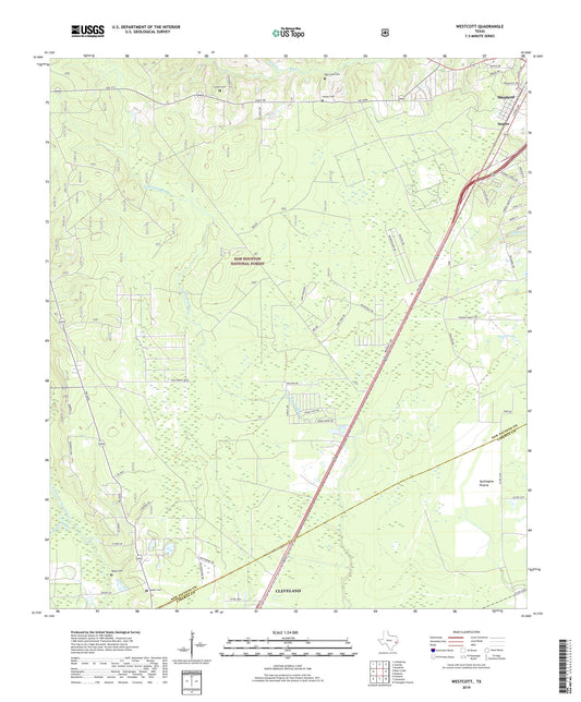 Westcott Texas US Topo Map Image