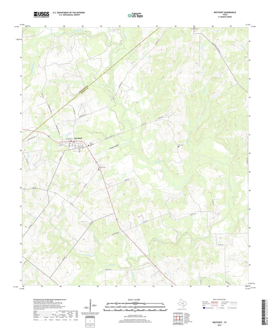 Westhoff Texas US Topo Map Image