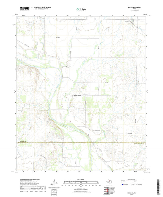Westover Texas US Topo Map Image