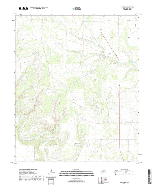 White Camp Texas US Topo Map Image