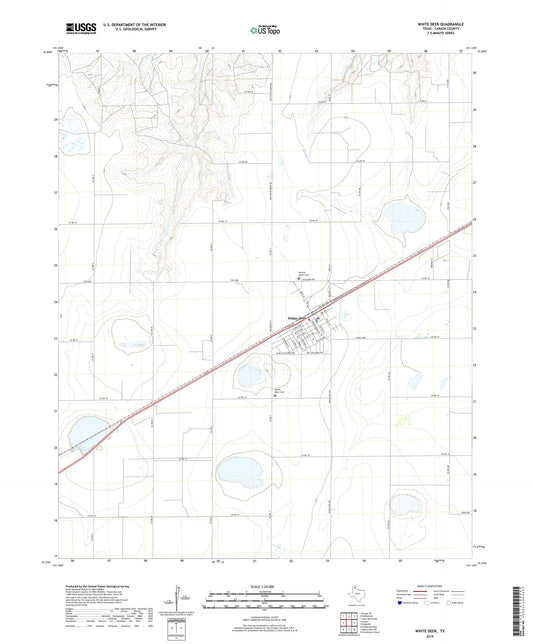 White Deer Texas US Topo Map Image