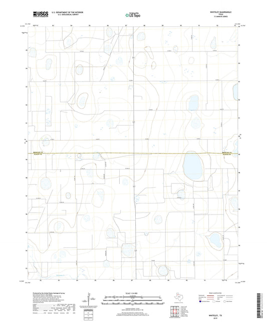 Whiteley Texas US Topo Map Image