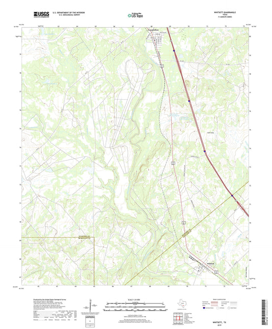 Whitsett Texas US Topo Map Image