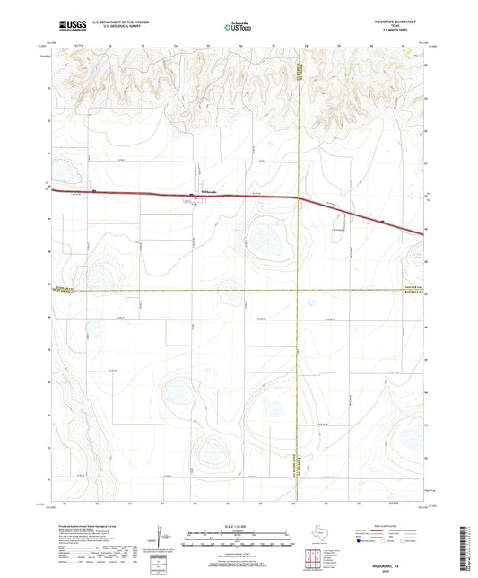 Wildorado Texas US Topo Map Image