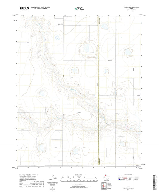 Wildorado SW Texas US Topo Map Image