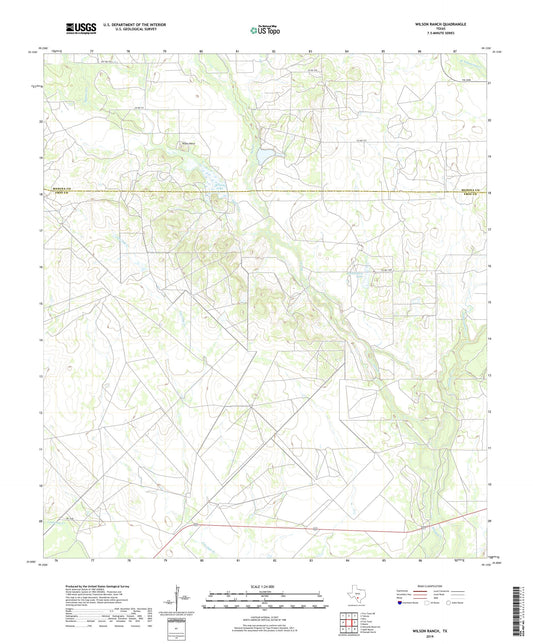 Wilson Ranch Texas US Topo Map Image