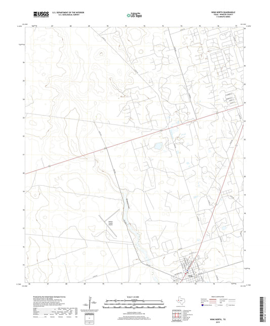 Wink North Texas US Topo Map Image