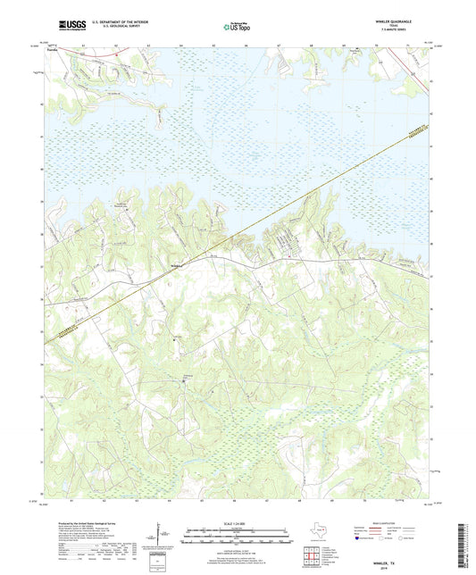 Winkler Texas US Topo Map Image